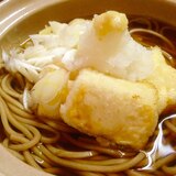 節約ランチ☆揚げ出し豆腐蕎麦★